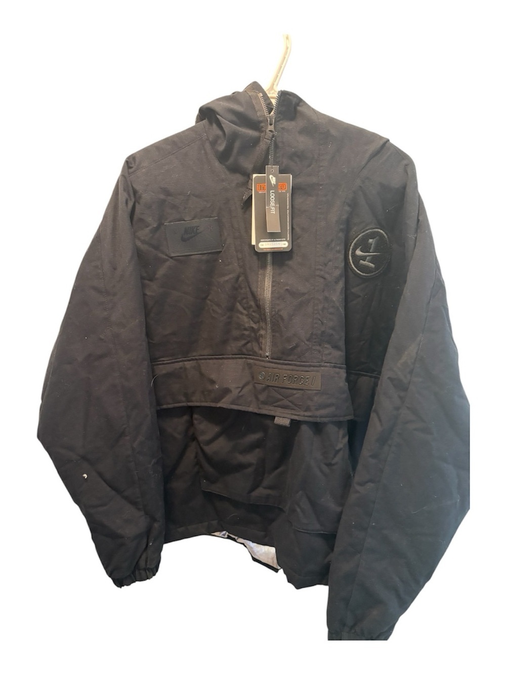 Nike LeBron Men's Black Air Force 1 Hooded Jacket